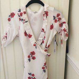 floral wrap dress